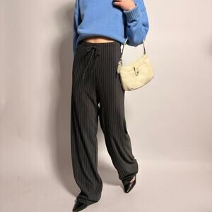 Vintage Caren Sport Striped Trousers - Navy & White